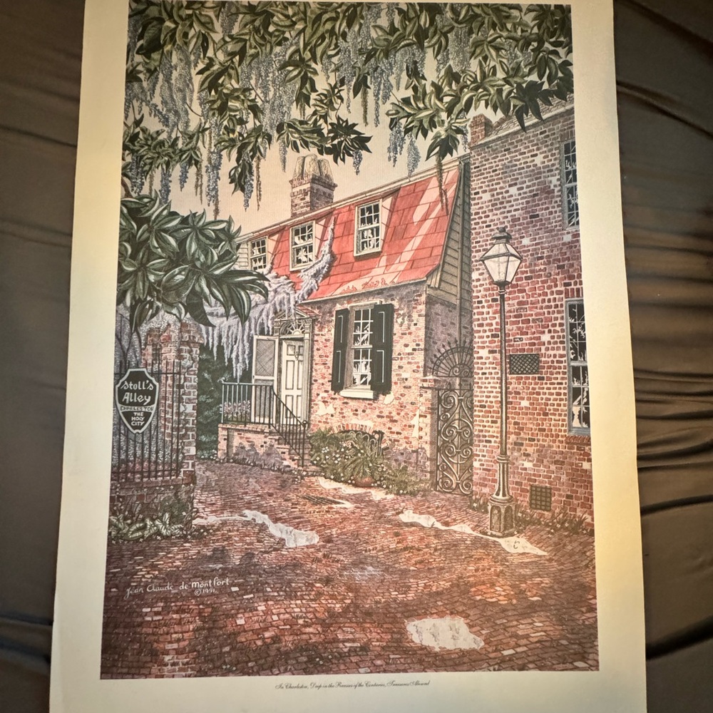 Charming Charleston Vintage Art Print/Poster “ Holy City”